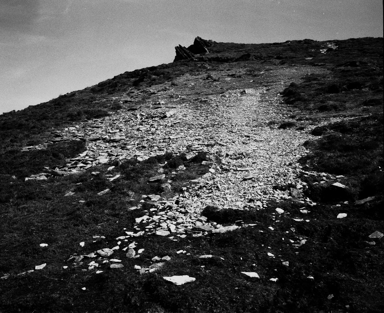 shale on the side of a mountain