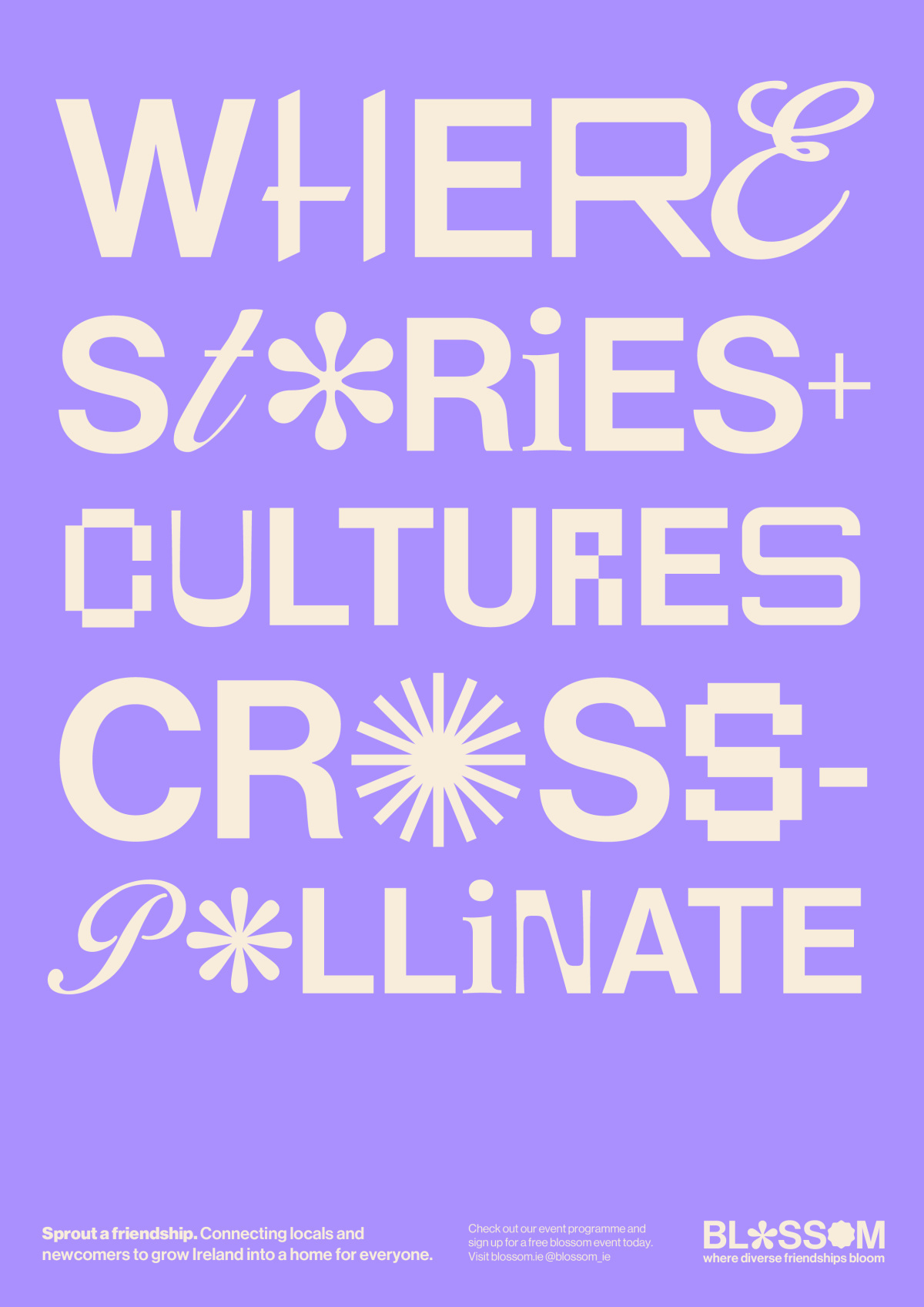Main poster for blossom initiative